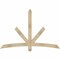 Ekena Millwork Alberta Rough Sawn Timber Gable Bracket, Douglas Fir, 72"W x 48"H x 4"D x 4"F, 16/12 Pitch GBW072X48X0404ALB00RDF - alternate 1